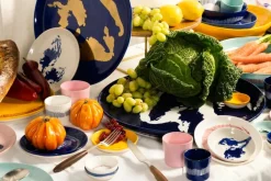 Serax Feast plate, S, 2 pcs, white - blue