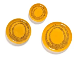 Serax Feast plate, XS, 4 pcs, yellow - black
