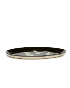Serax Feast serving plate, black - white