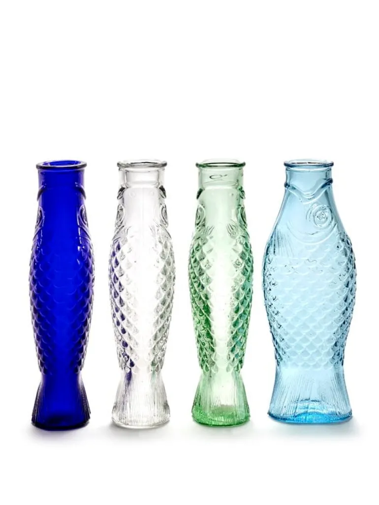 Serax Fish & Fish bottle, blue