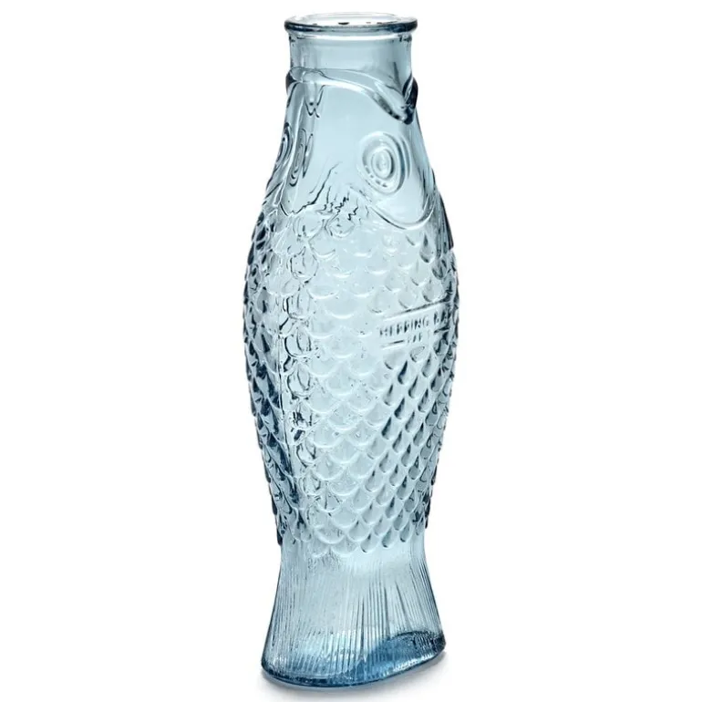 Serax Fish & Fish bottle, blue