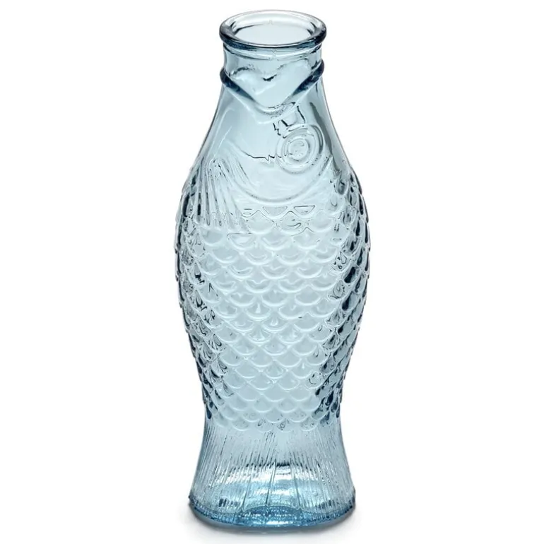 Serax Fish & Fish bottle, blue