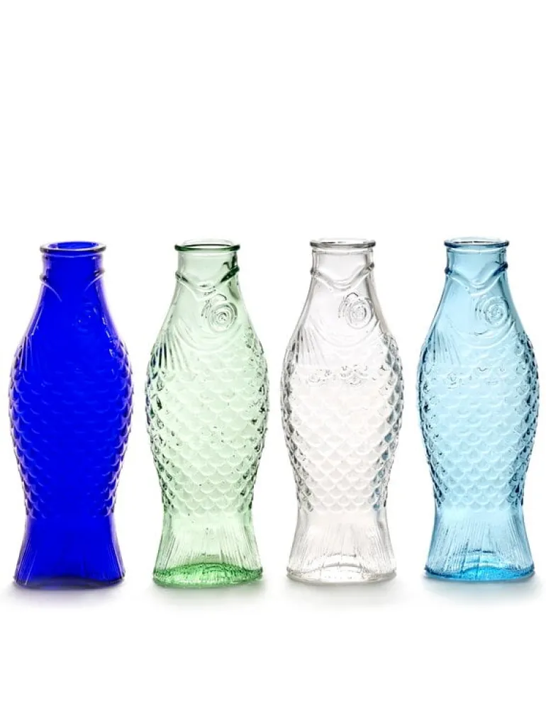 Serax Fish & Fish bottle, blue
