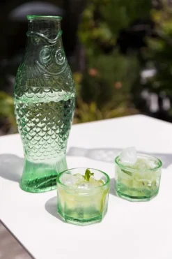 Serax Fish & Fish glass, 16 cl, green