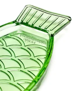 Serax Fish & Fish serving dish, 23 x 10 cm, green