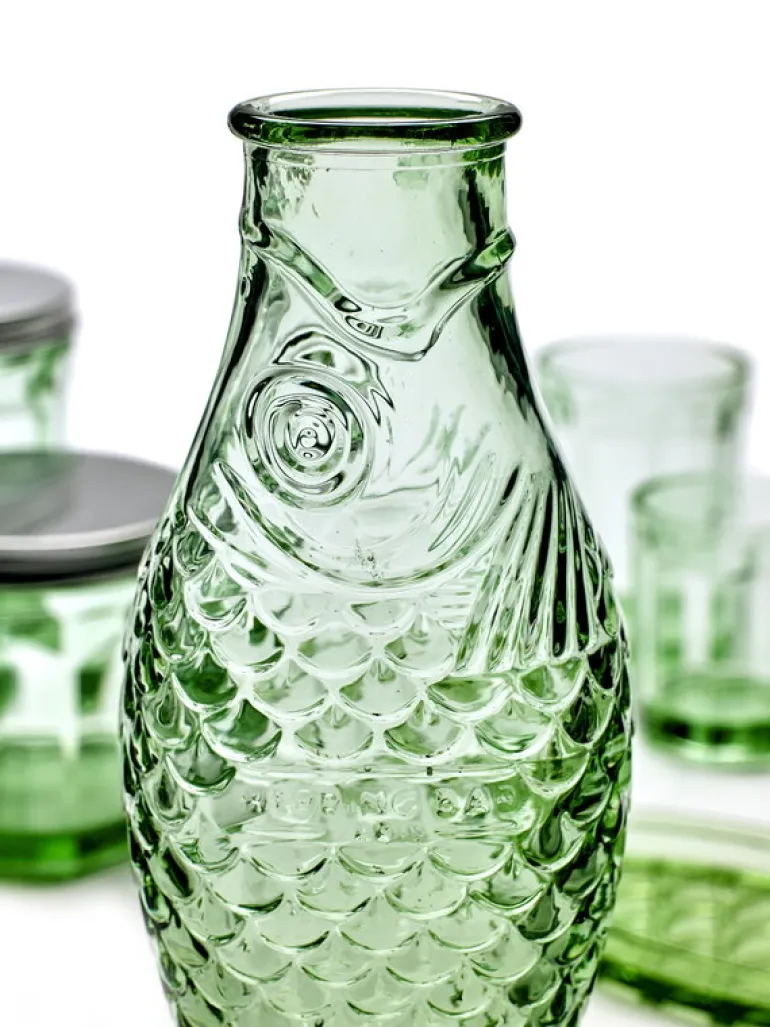 Serax Fish & Fish set, 5 pieces, green