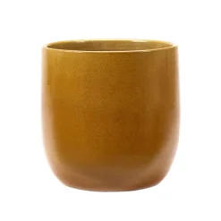 Serax Glazed Shades flower pot, 27 x 29 cm, honey