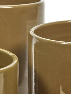 Serax Glazed Shades pot, mustard
