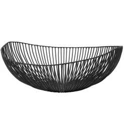 Serax Meo basket, oval, black