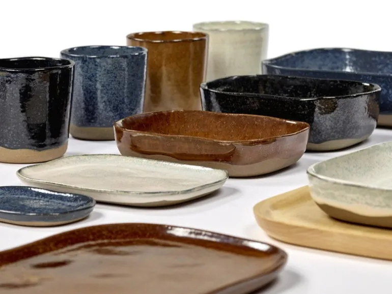 Serax Merci No 9 mug, ochre/brown