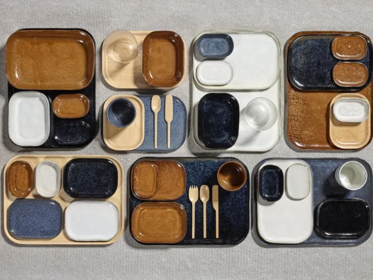 Serax Merci No 3 plate, ochre/brown