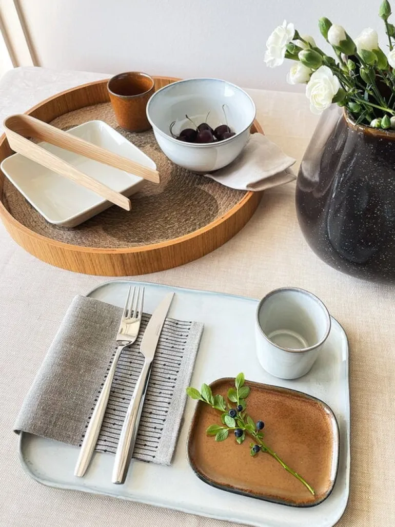 Serax Merci No 3 plate, ochre/brown