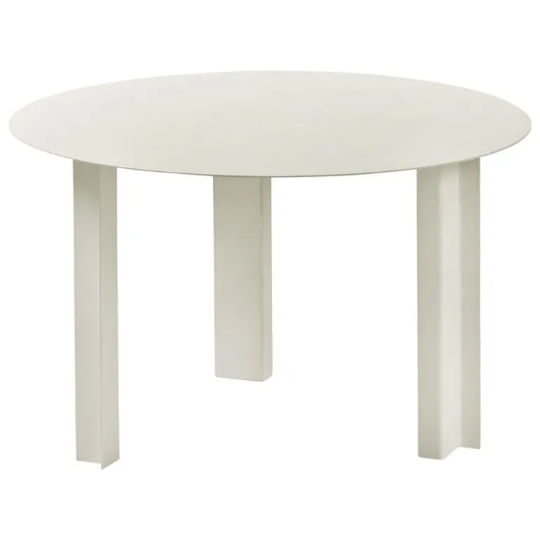 Serax Metal Sculptures side table, M, cream tubes