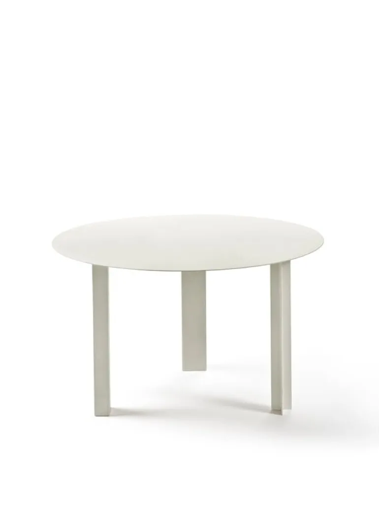 Serax Metal Sculptures side table, M, cream tubes