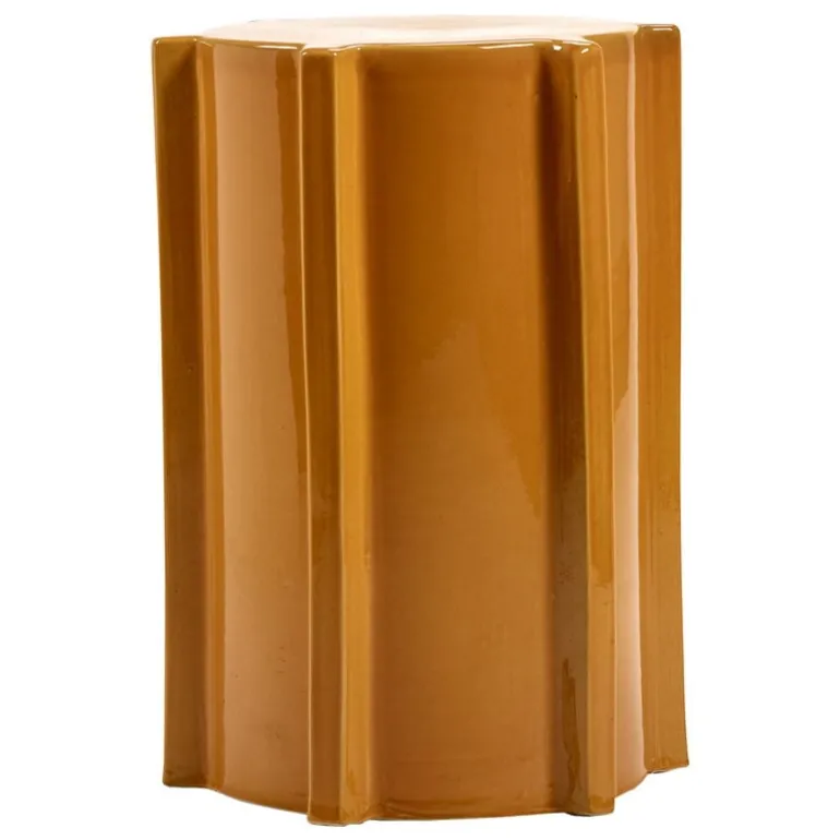 Serax Pawn Geometrical side table, 45,4 cm, ochre