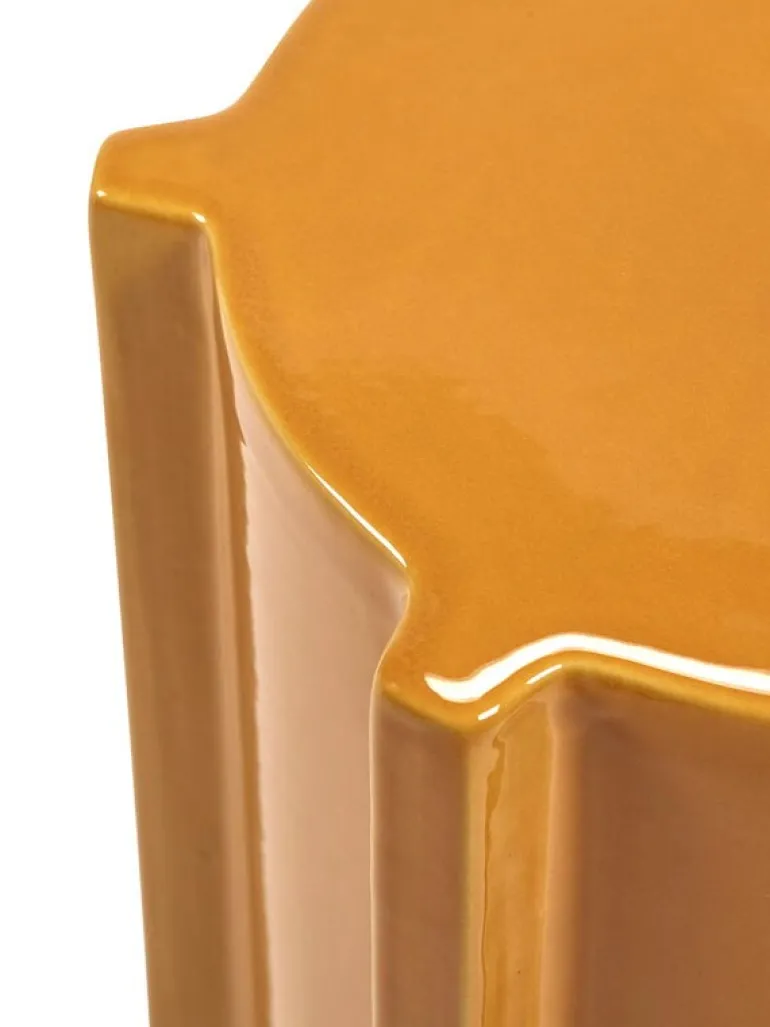Serax Pawn Geometrical side table, 45,4 cm, ochre
