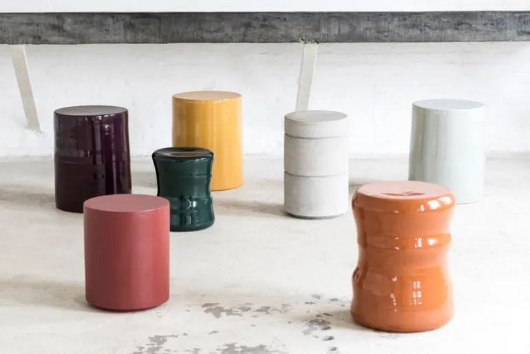 Serax Pawn stool, 45,5 cm, concrete