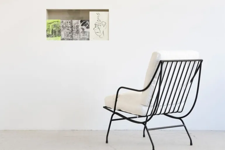 Serax Stresa lounge chair, white - black