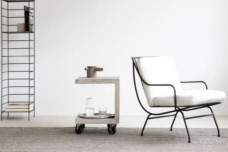 Serax Stresa lounge chair, white - black