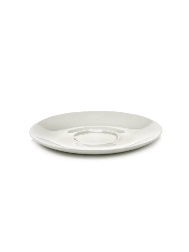 Serax Zuma coffee cup saucer, 14 cm, salt