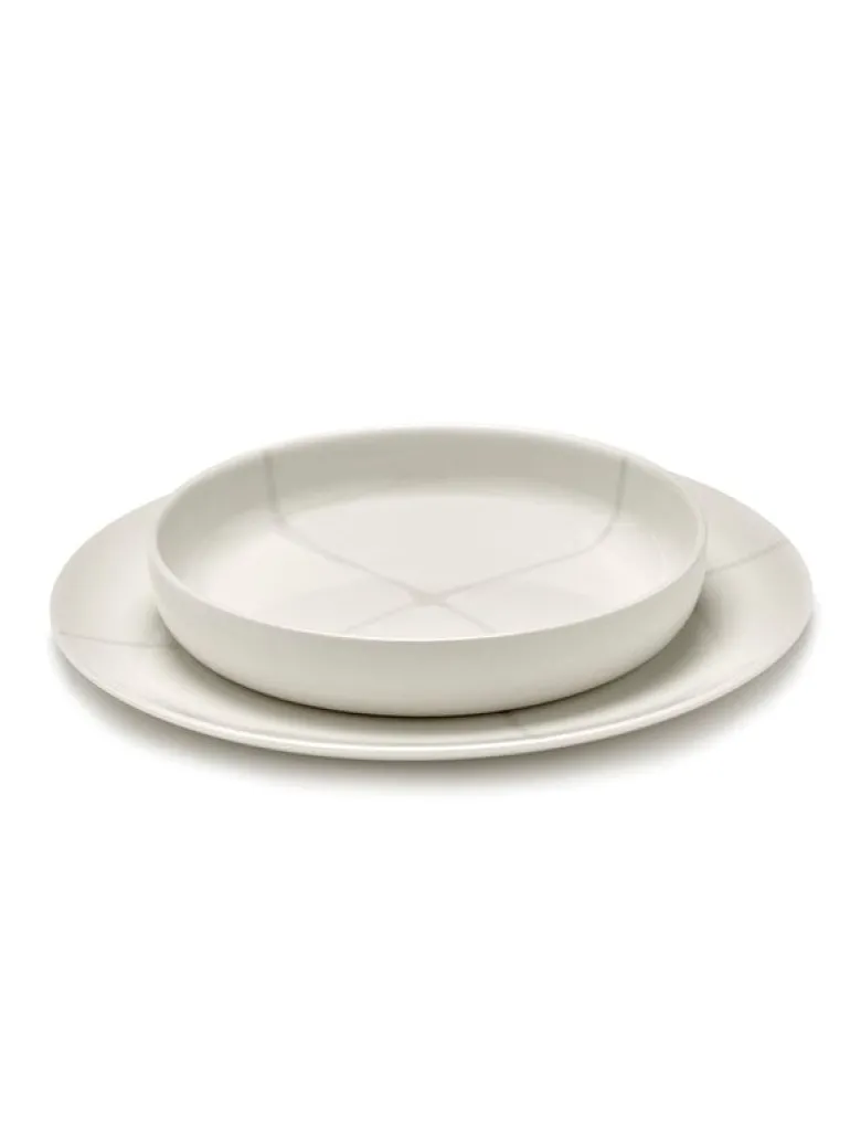 Serax Zuma deep plate, S, 20,5 cm, salt