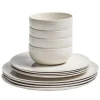 Serax Zuma plate set, salt, 12 pieces