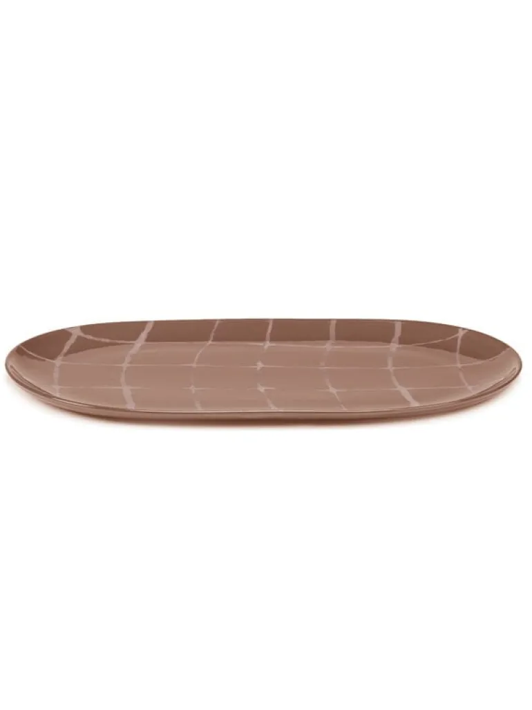 Serax Zuma serving dish, 26 x 47 cm, sienna