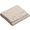 Sibast Alpaca throw, herringbone beige
