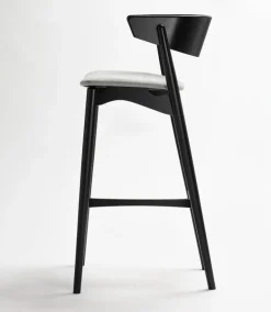 Sibast No 7 bar stool, 75 cm, black - grey Remix 123