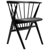 Sibast No 8 chair, black - black leather