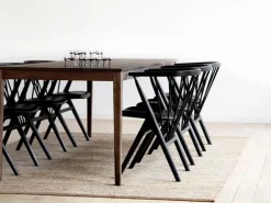 Sibast No 8 chair, black oak - black leather