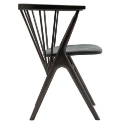 Sibast No 8 chair, dark stained beech - anthracite leather
