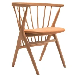 Sibast No 8 chair, oiled beech - cognac leather