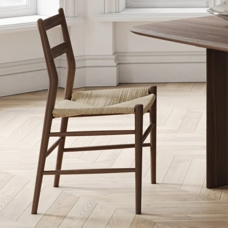 Sibast No 59 chair, walnut - natural paper cord