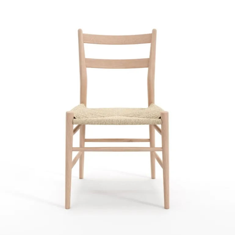 Sibast No 59 chair, white oiled oak - natural paper cord
