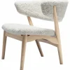 Sibast No 7 Lounge chair, fully upholstered, white oiled oak - sheepskin