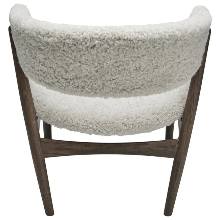 Sibast No 7 Lounge chair, fully upholstered, dark oiled oak - sheepskin