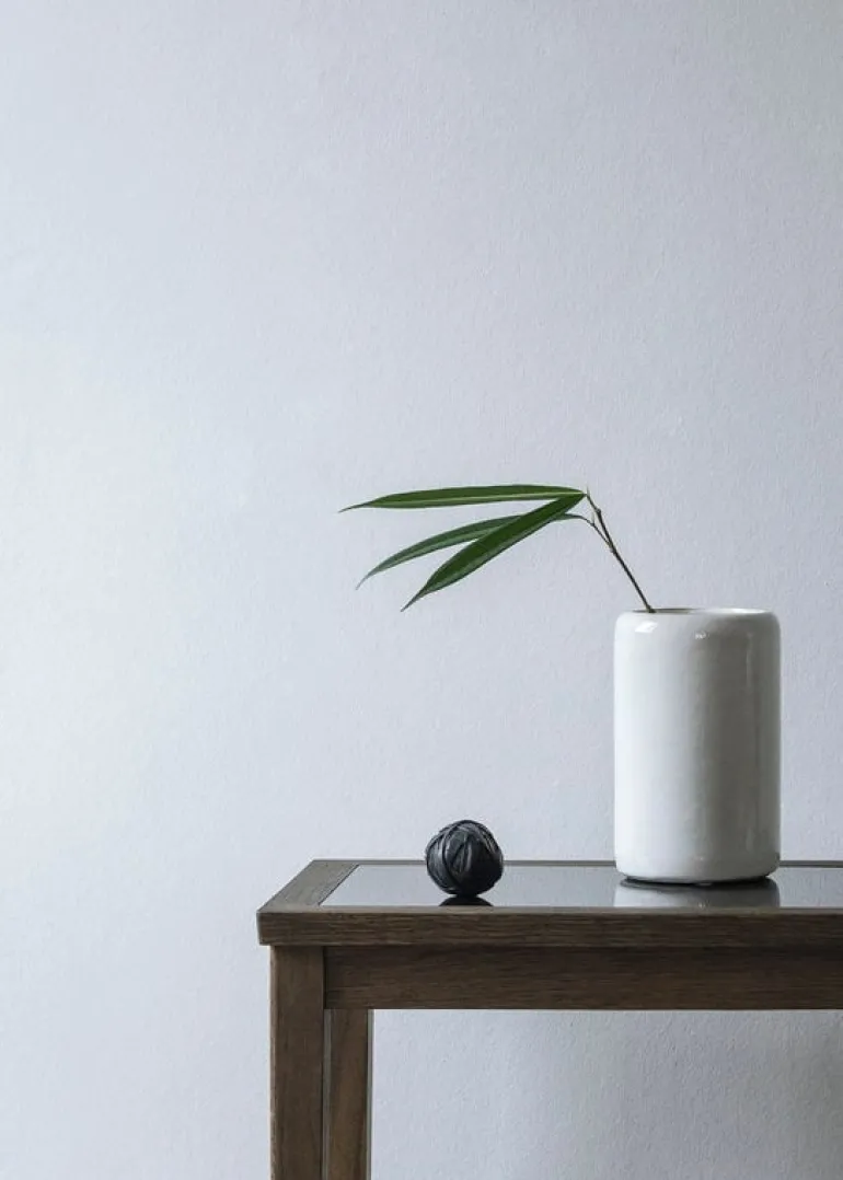 Sibast No 1 side table, 35 x 25 cm, dark oiled oak - black glass