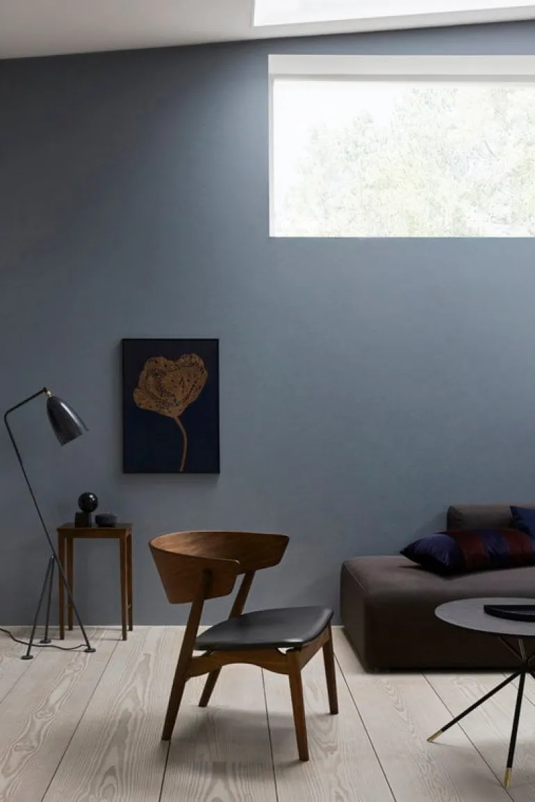 Sibast No 1 side table, 35 x 25 cm, dark oiled oak - black glass