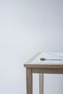 Sibast No 1 side table, 35 x 25 cm, soaped oak - white marble