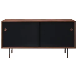 Sibast No 11 sideboard, oiled walnut, black - black