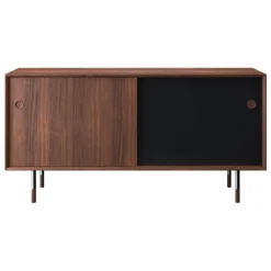Sibast No 11 sideboard, oiled walnut, black - black