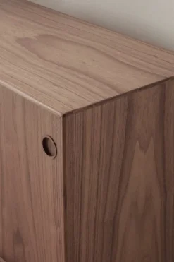 Sibast No 11 sideboard, oiled walnut, black - black