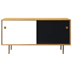 Sibast No 11 sideboard, oiled oak, black - white