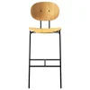 Sibast Piet Hein bar stool 75 cm, black - oiled oak