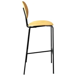 Sibast Piet Hein bar stool 75 cm, black - oiled oak