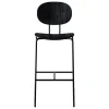 Sibast Piet Hein bar stool 75 cm, black - black lacquered oak