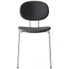 Sibast Piet Hein chair, chrome - black aniline leather