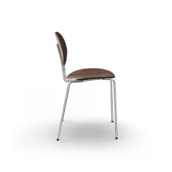 Sibast Piet Hein chair, chrome - lacquered walnut