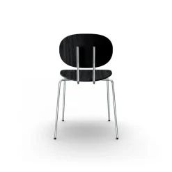 Sibast Piet Hein chair, chrome - black lacquered oak